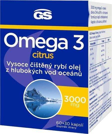GS Omega 3 citrus 90 ks