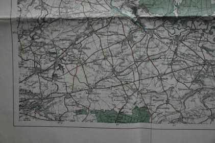 MAPA K ZÁVĚREČNÉMU VOJENSKÉMU CVIČENÍ V ROCE 1927 - STŘEDNÍ ČECHY - Staré mapy a veduty