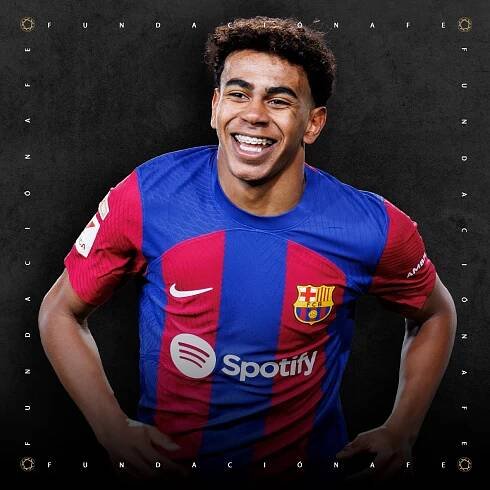 Lamine Yamal Camiseta firmada FC Barcelona