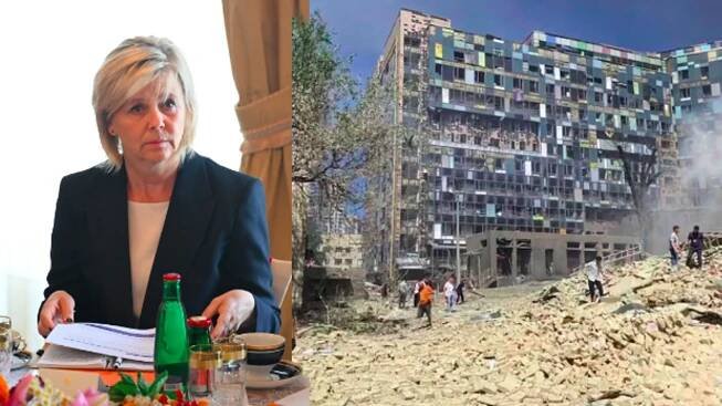 První dáma Eva Pavlová varuje: Moře smutku a bezmoci po ruském útoku na Kyjev