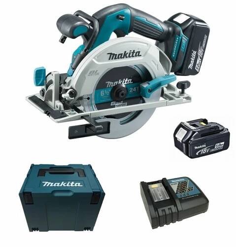 MAKITA - DOLMAR | autorizovaný e-shop - Makita DHS680RTJ - Aku bezuhlíková okružní pila Li-ion LXT 18V/5,0Ah,Makpac - Makita