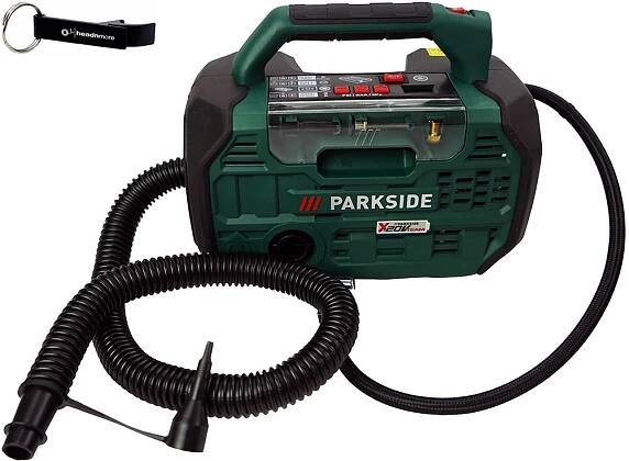 Akumulátorový kompresor PARKSIDE® 20V PKA 20-Li B2 (bez baterie) + klíčenka HEADNMORE®