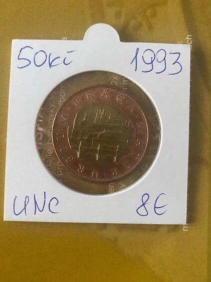 50 kč 1993 UNC  - Numismatika