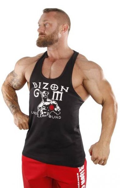 Bizon Gym Tílko 401 - černá