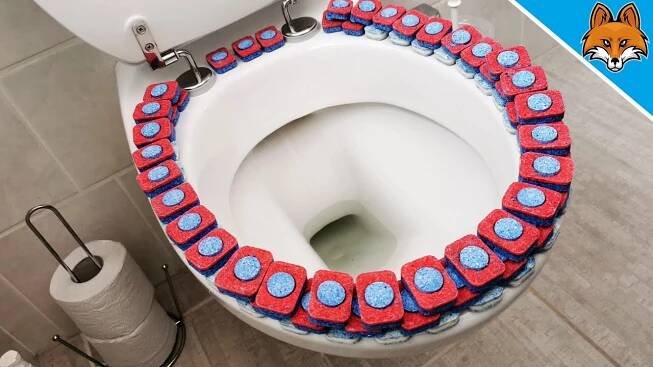 UNBELIEVABLE How to clean your bathroom with just ONE dishwashing tab