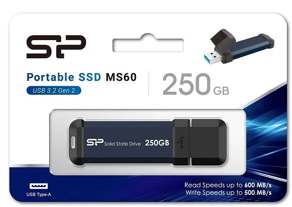 Silicon Power MS60 250GB USB 3.2 Gen 2 (2024)