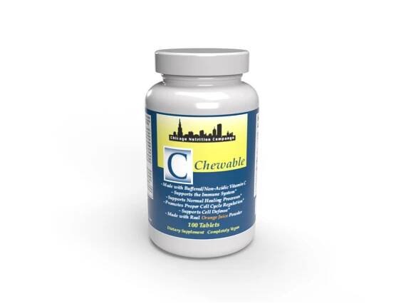 Chicago Nutrition Company C - Chewable 500mg - Orange 100 Tablets
