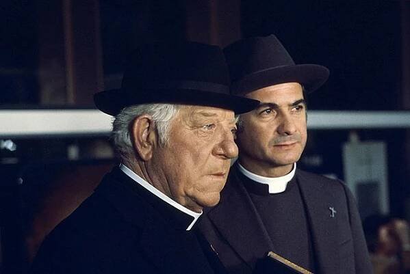 Svatý rok - Z filmu - Jean Gabin, Jean-Claude Brialy