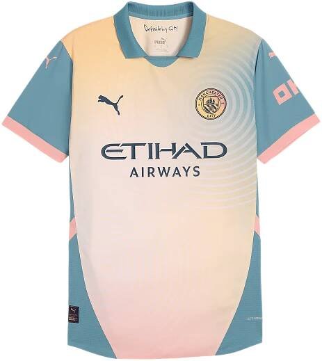 PUMA Manchester City Auth. Trikot 4th 2024/2025 Pink F04 - rosa