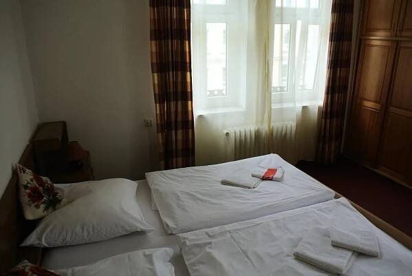 Postel nebo postele na pokoji v ubytování Penzion Haus Regrus