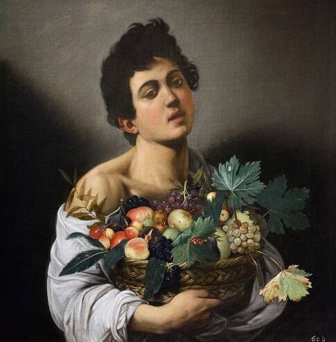 Boy with a Basket of Fruit