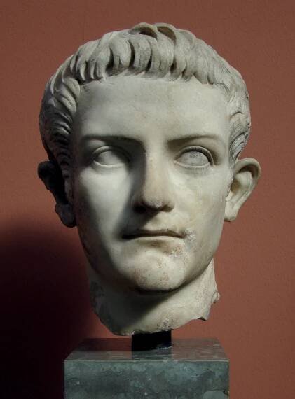 Portrait of Emperor Caligula, 37-41 C.E., marble, 28 cm high (Ny Carlsberg Glyptotek, Copenhagen, photo: Dr. Francesca Tronchin, CC BY-NC-ND 2.0)