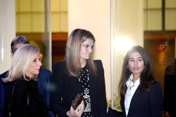 Athina Onassis in Paris among other high-profile individuals