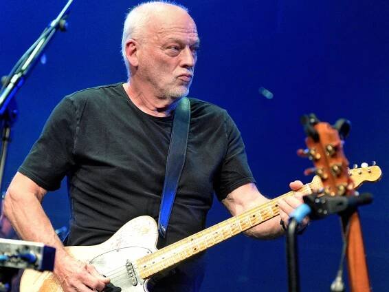 David Gilmour performing onstage