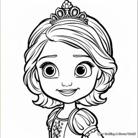 Sofia the First Buttercup Scout Coloring Pages 3