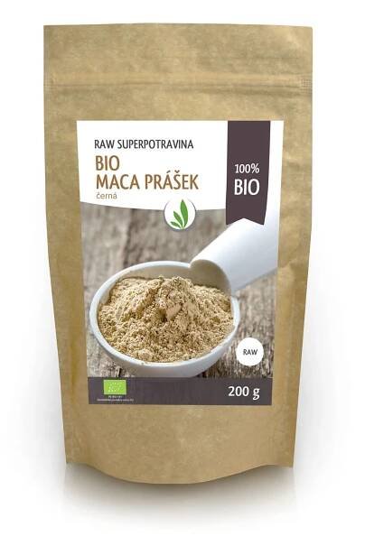 Allnature Maca peruánská černá BIO RAW prášek 200 g