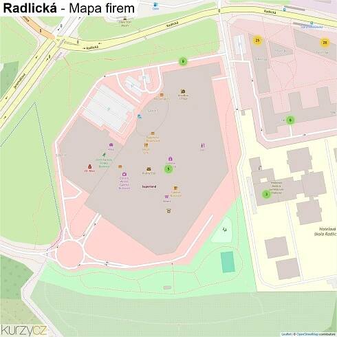Radlická - mapy | Kurzy.cz