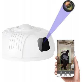 SKRYTÁ WIFI KAMERA VE FORMĚ DETEKTORU KOUŘE PRO DETEKCI POHYBU MK-020 DO 1 ROKU