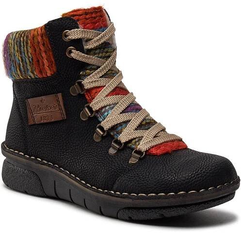 Polokozačky Rieker 73343-00 Black Combination