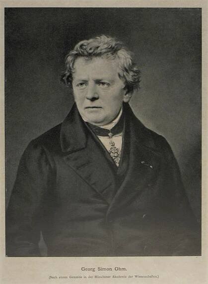 [Grafik: Porträt des Physikers und Mathematikers Georg Simon Ohm, 1898/1901]