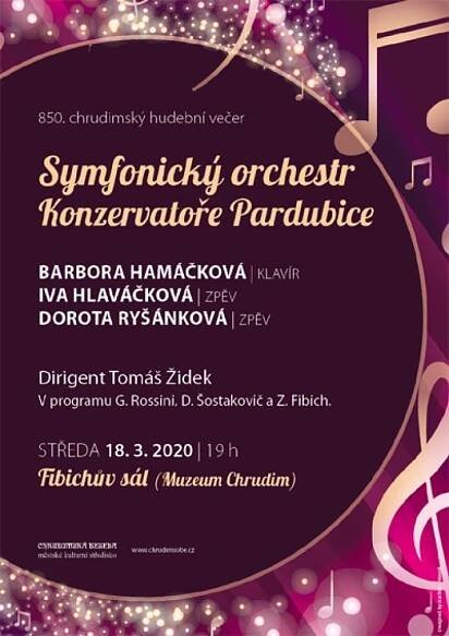 18.03.2020 - Symfonický orchestr Konzervatoře Pardubice - Chrudim