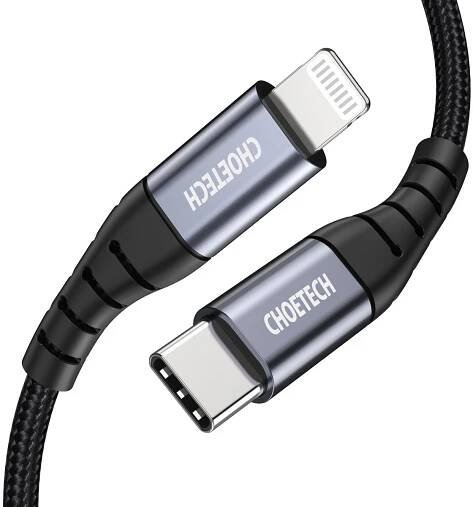 ChoeTech MFI Certified Type-C to Lightning 3m braid cable