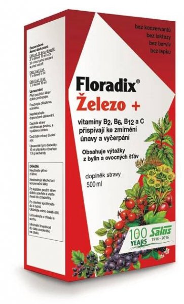 SALUS Floradix Železo+ 500 ml