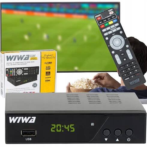 TUNER DEKODÉR POZEMNÍ HD TV DVB-T2 HEVC HDMI USB PILOT H.265 NAHRÁVÁNÍ