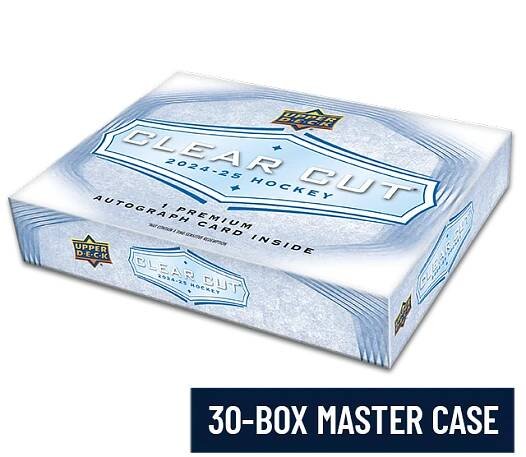 2024-25 Upper Deck Clear Cut Hockey Hobby 30-Box MASTER CASE