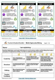 Free Explanation Writing Checklist and Rubric