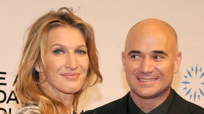 Andre Agassi and 'unicorn' wife Steffi Graf look so in love in rare PDA moment