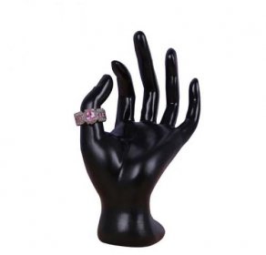 Stojan na šperky prstýnky  ruka - černá