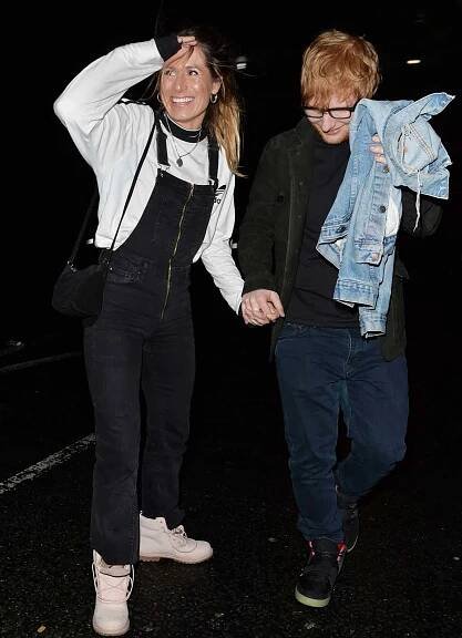 Ed Sheeran and Cherry Seaborn Leaving Rum Kitchen