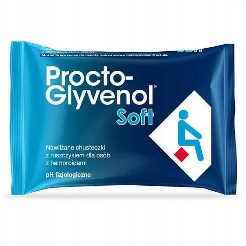 Procto-Glyvenol Soft, vlhčené ubrousky na hemoroidy, 30 ks