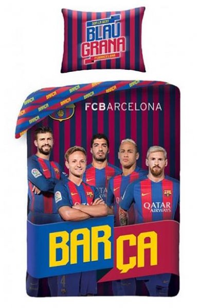 POVLEČENÍ FC BARCELONA MESSI BARCA FOTBALISTÉ 160x200