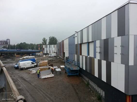Nákupní centrum Frýda – foto z výstavby - FRÝDEK-MÍSTEK