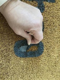 How to Paint a Doormat - The Price Adventure