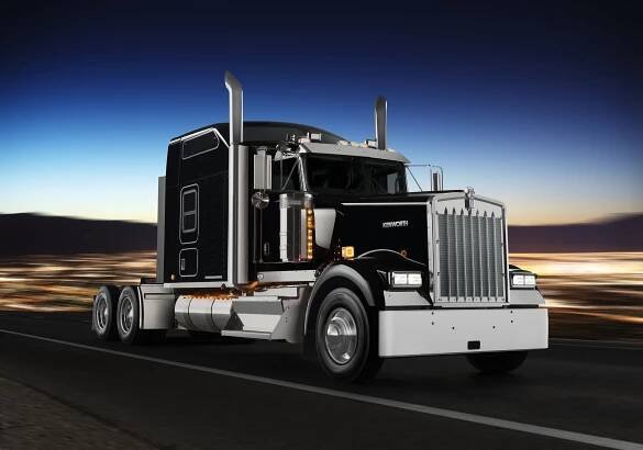 Kenworth W900 At Twilight Wallpaper