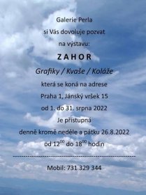 Výstava ZAHOR - KS Praha