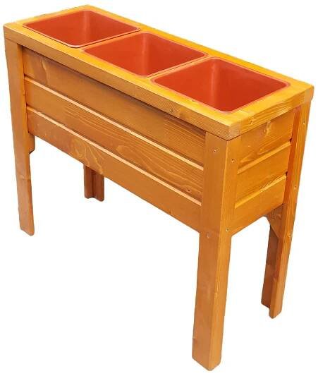 Vyvýšený záhon dřevo; 93 × 35 × 78 cm