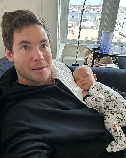 Adam Devine and son Beau 