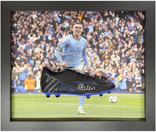 Manchester City Phil Foden Signed Nike Football Boot