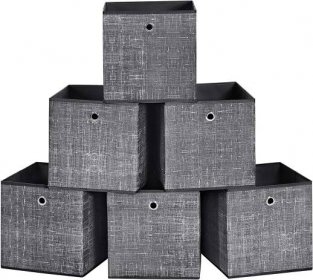 Úložné boxy Fora šedé - 6 kusů