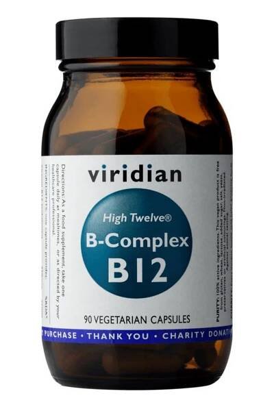 Viridian B-Complex B12 High Twelwe 90 kapslí