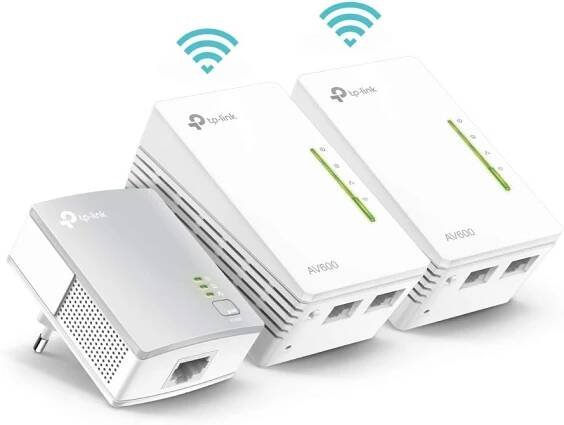 Síťový vysílač Powerline TP-Link TL-WPA4220T KIT Wi-Fi AV600