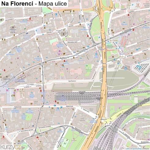 Na Florenci - mapy | Kurzy.cz