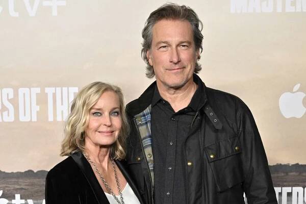 John Corbett and Bo Derek Have a High-Flying Date Night Out at Masters of the Air Premiere