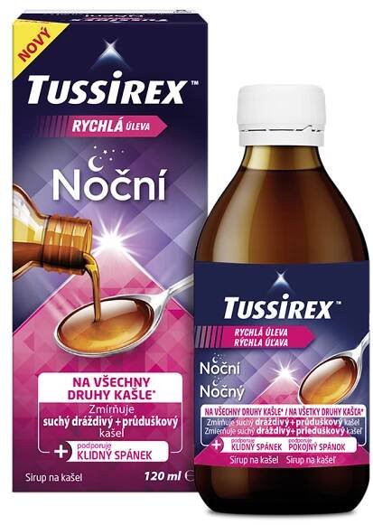 Tussirex noční sirup 120 ml