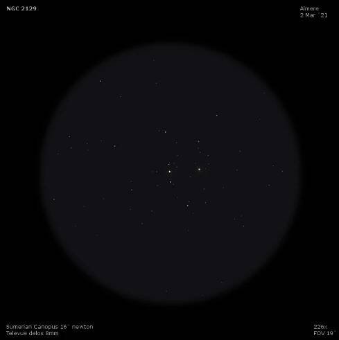 sketch NGC 2129