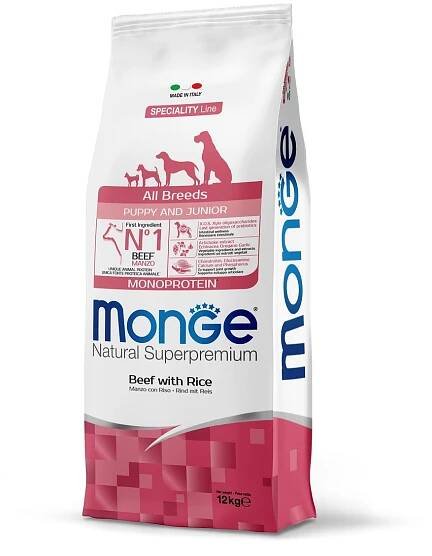 MONGE DOG Hovězí Puppy & Junior 31 17 12 kg od 1 286 Kč - Heureka.cz